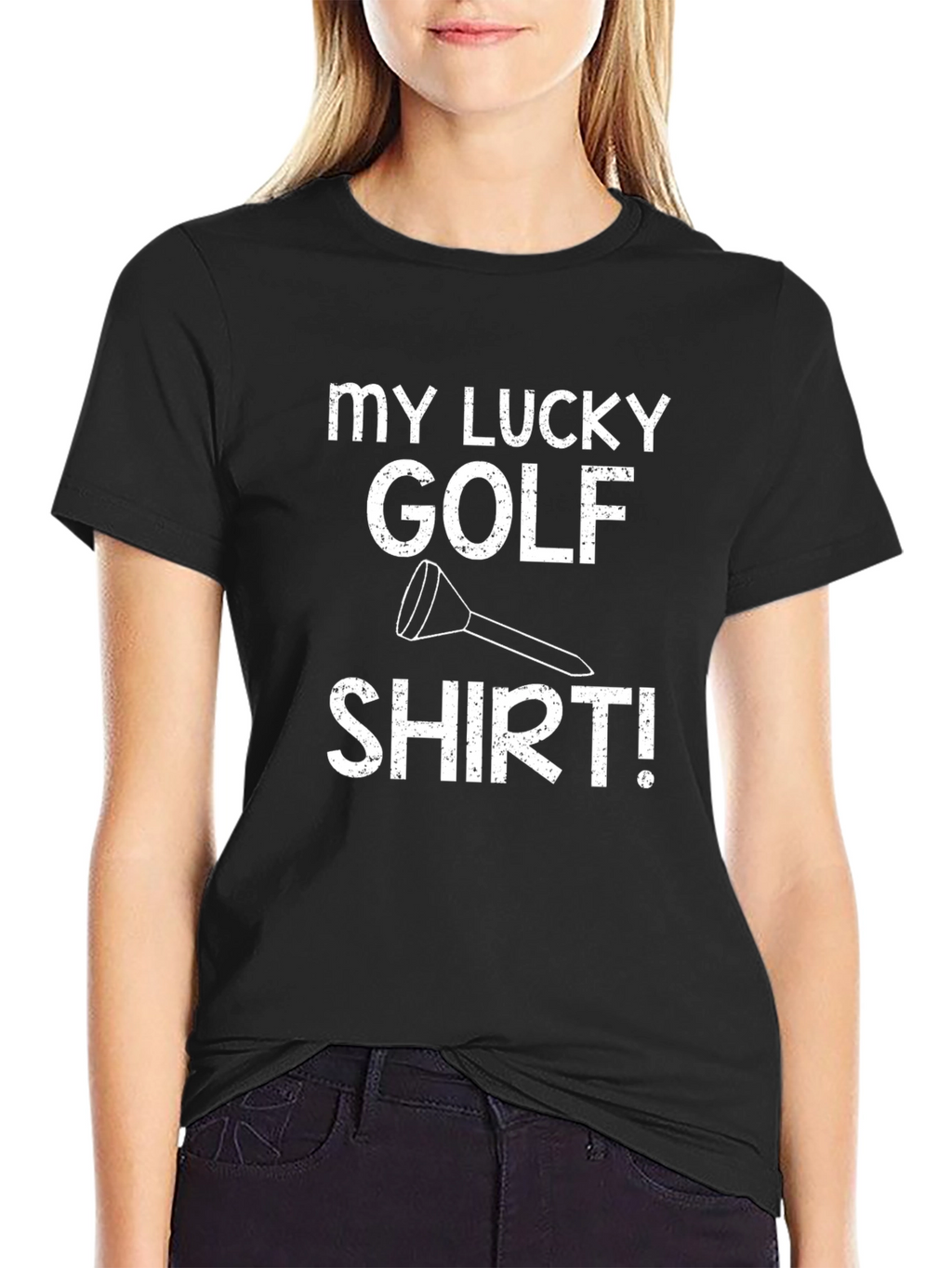 My Lucky Golf Shirt - Black Tee