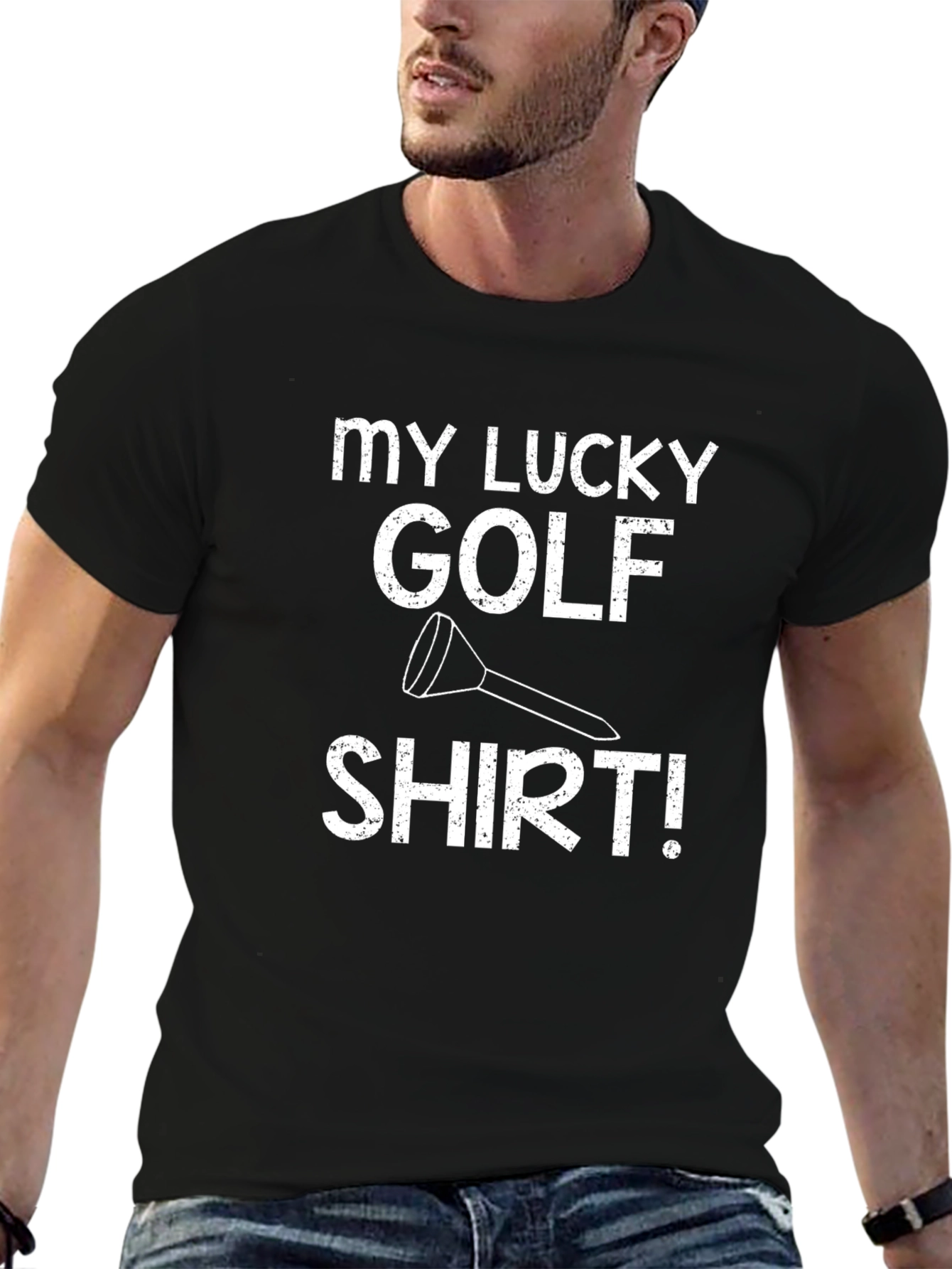 My Lucky Golf Shirt - Black Tee