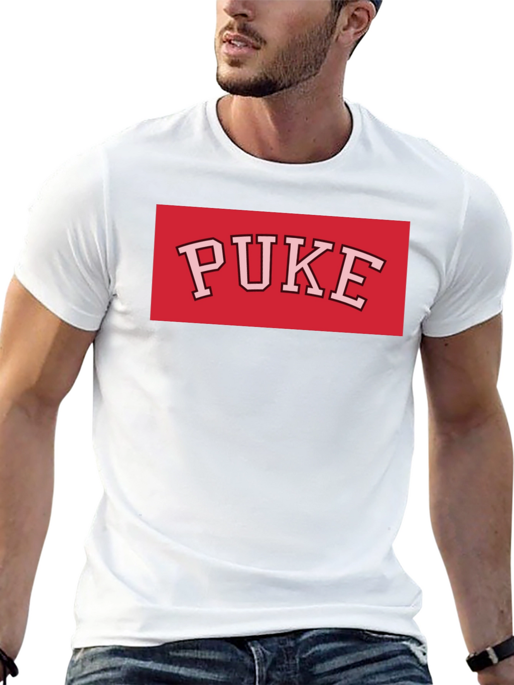 PUKE Graphic Tee - Bold Statement Shirt