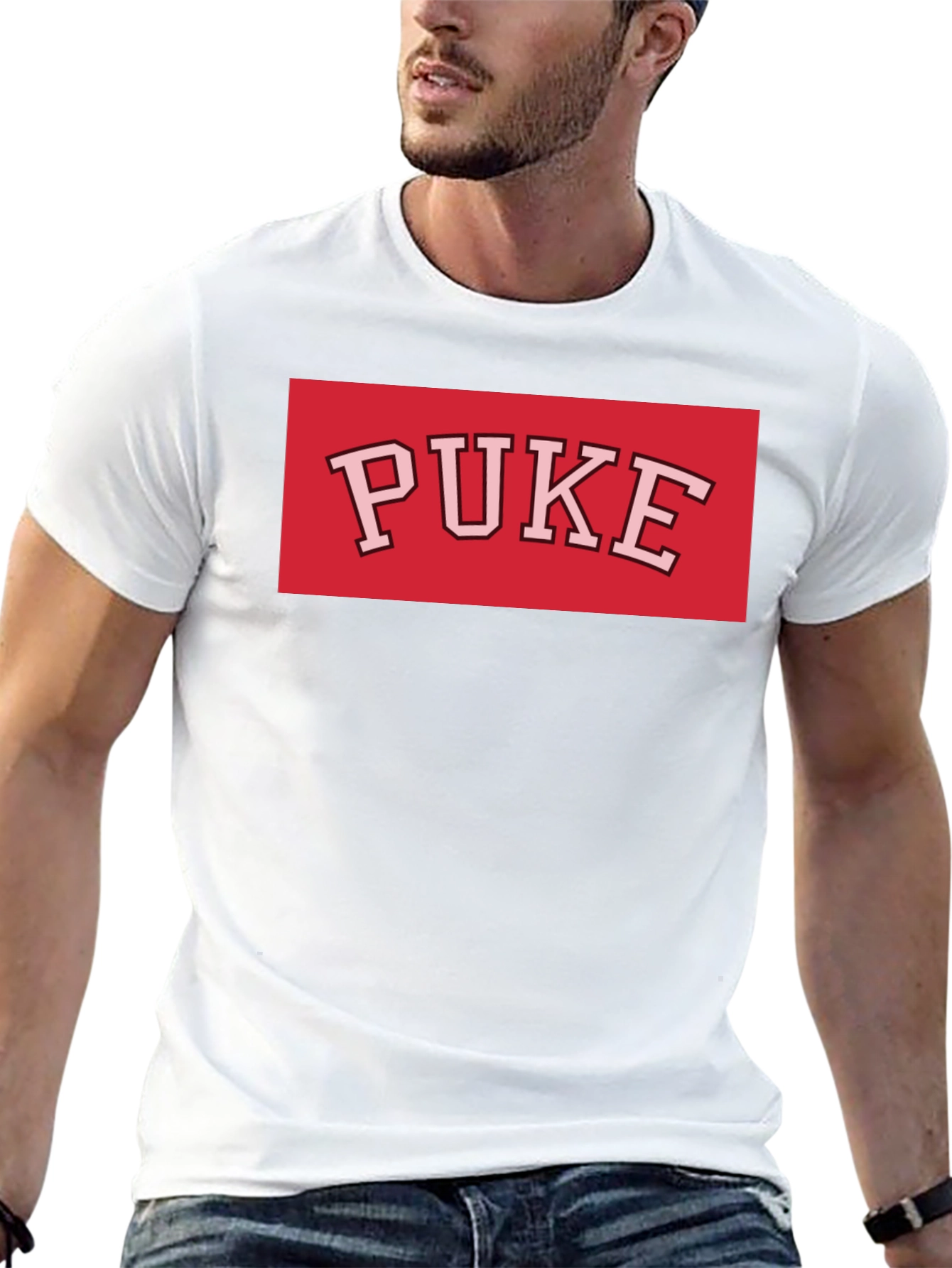 PUKE Graphic Tee - Bold Statement Shirt