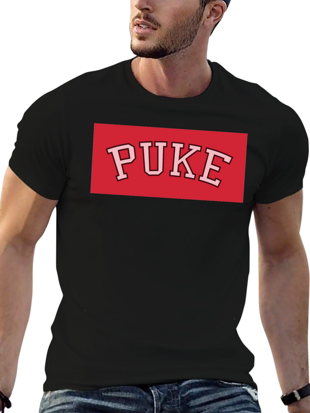 PUKE Graphic Tee - Bold Statement Shirt
