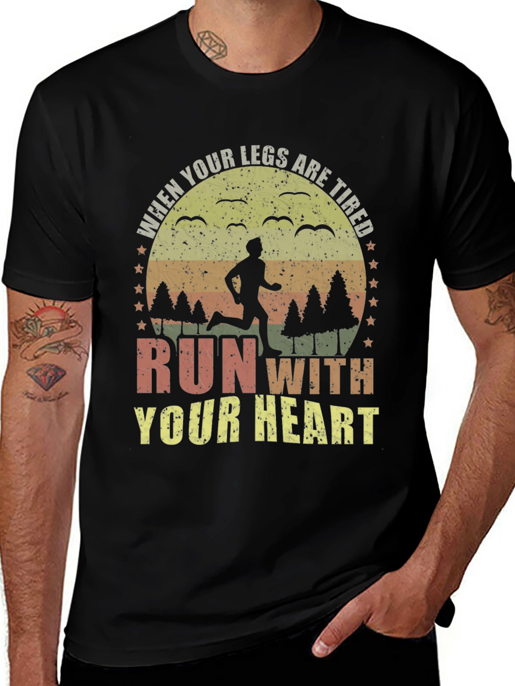Run With Your Heart Graphic Tee