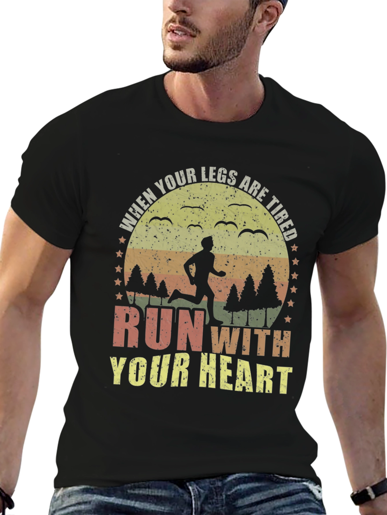 Run With Your Heart Graphic Tee
