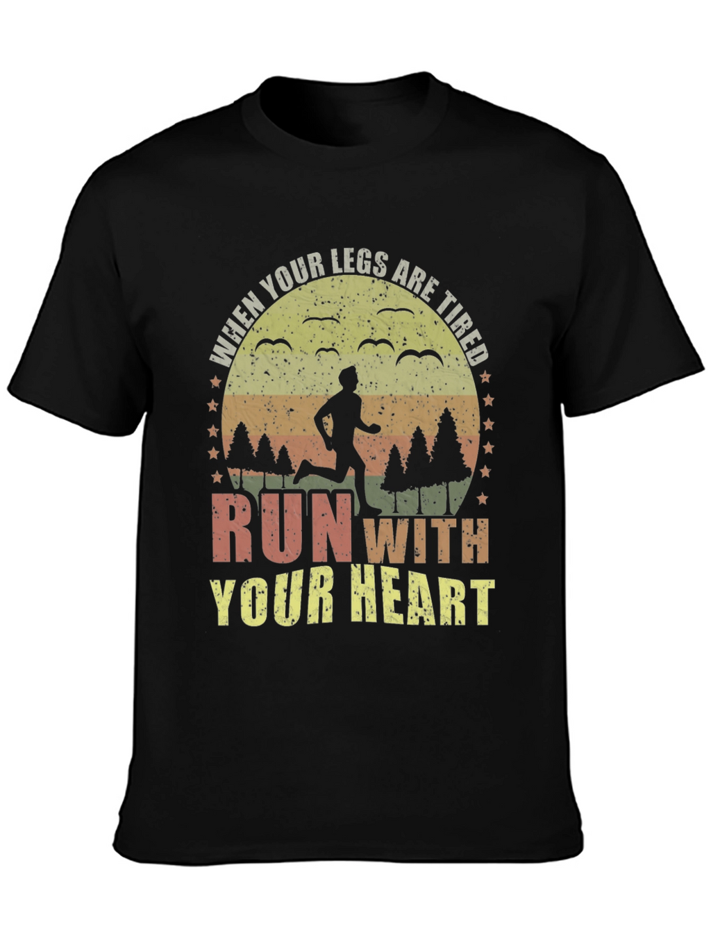 Run With Your Heart Graphic Tee