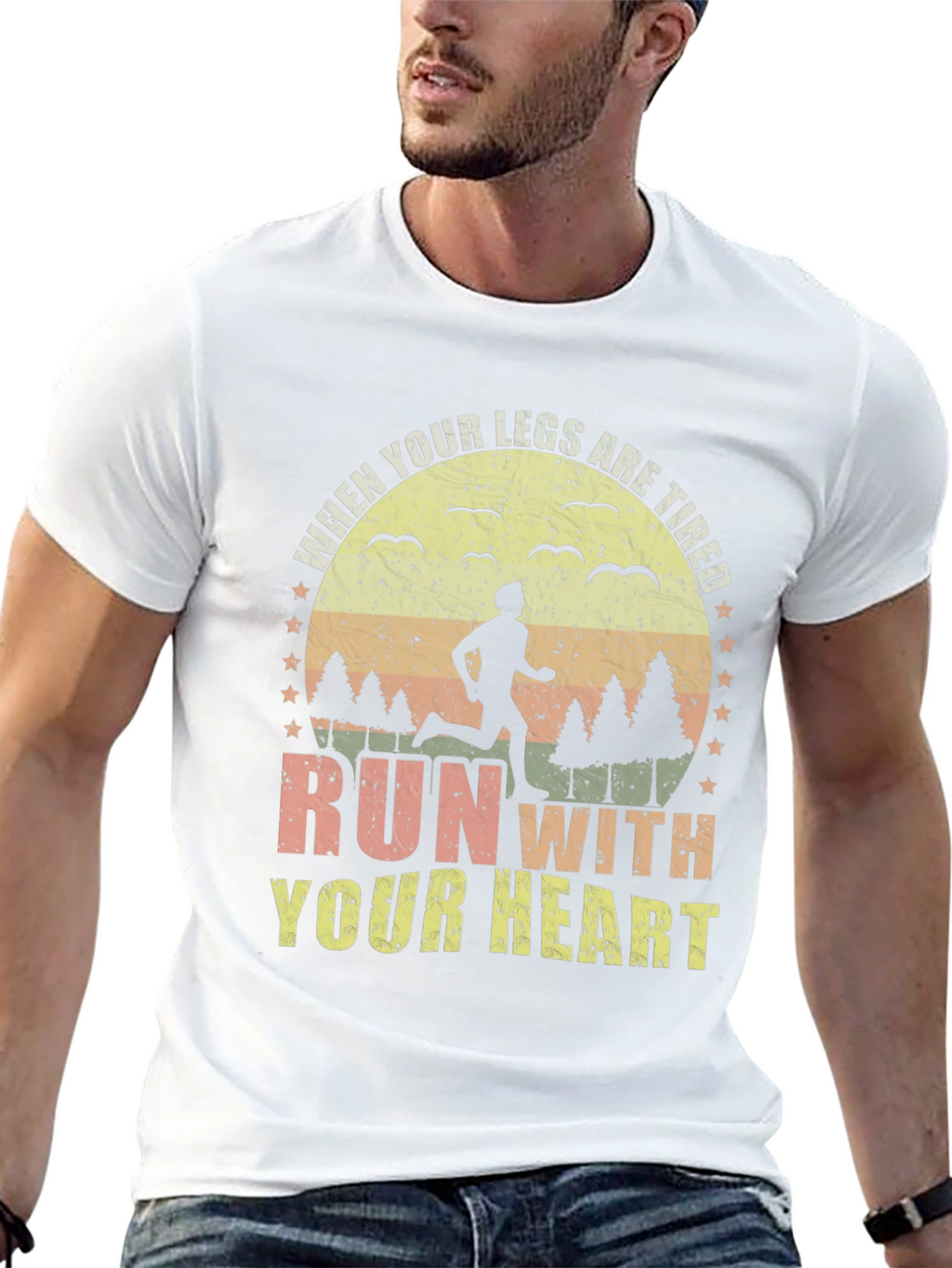 Run With Your Heart Graphic Tee