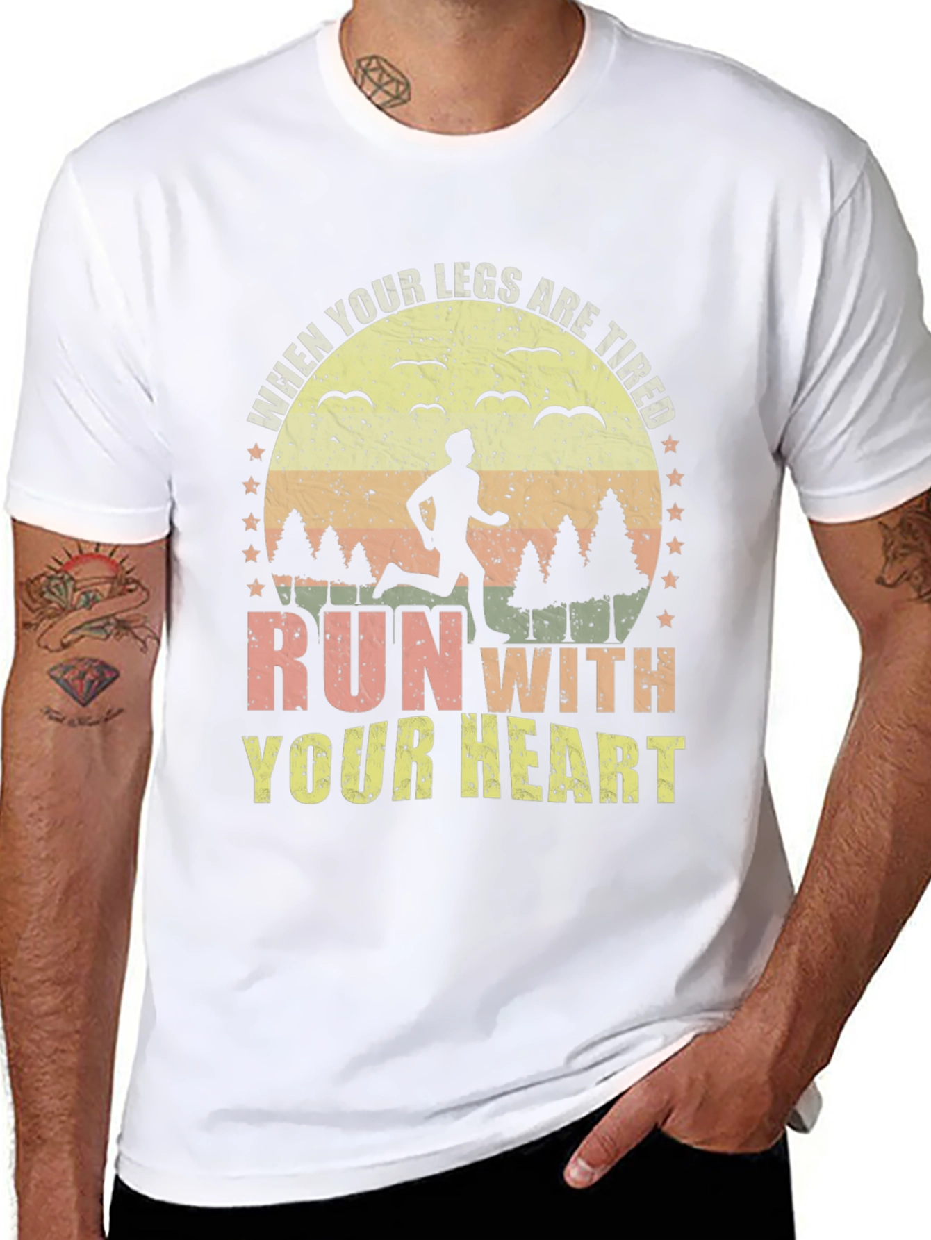Run With Your Heart Graphic Tee