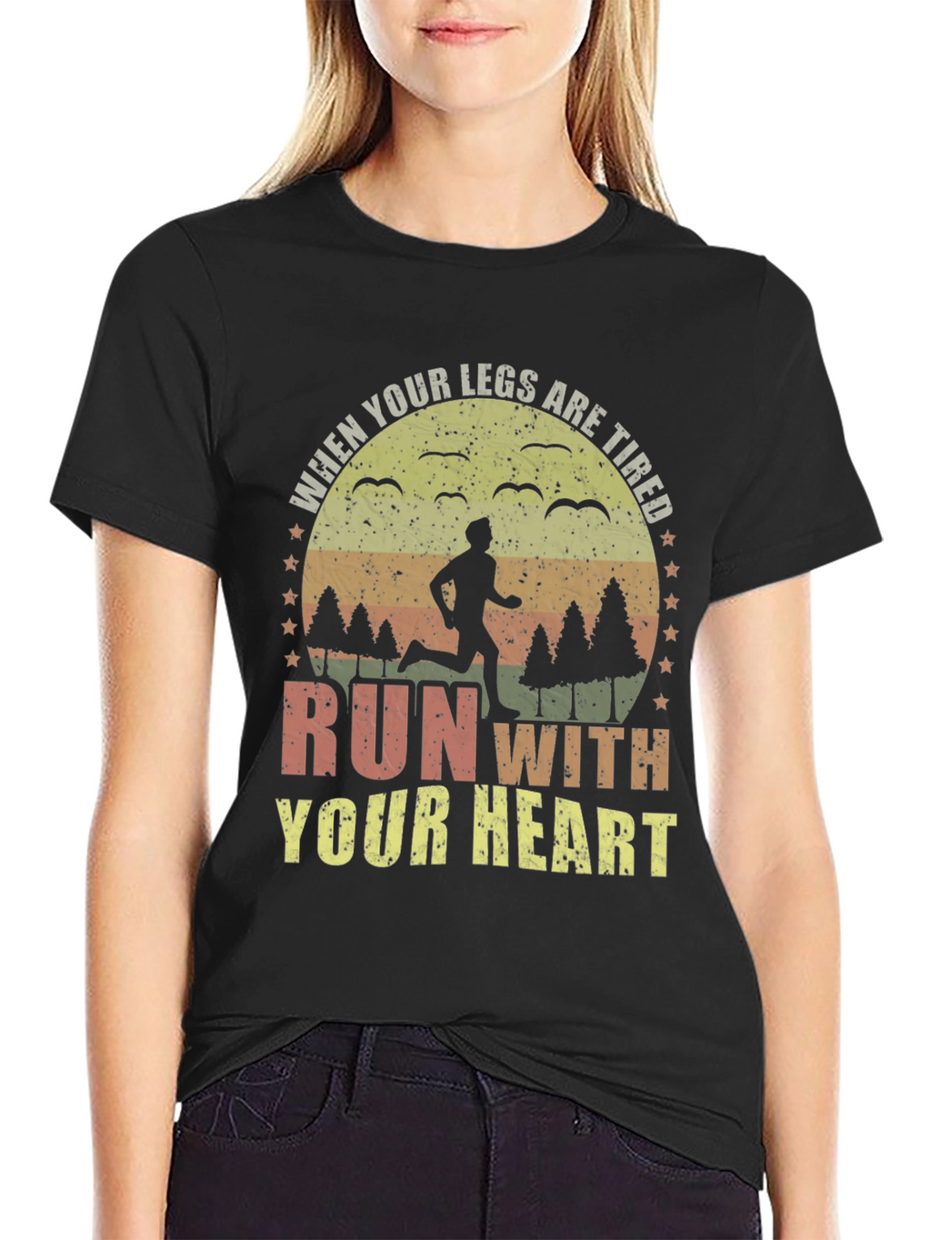 Run With Your Heart Graphic Tee