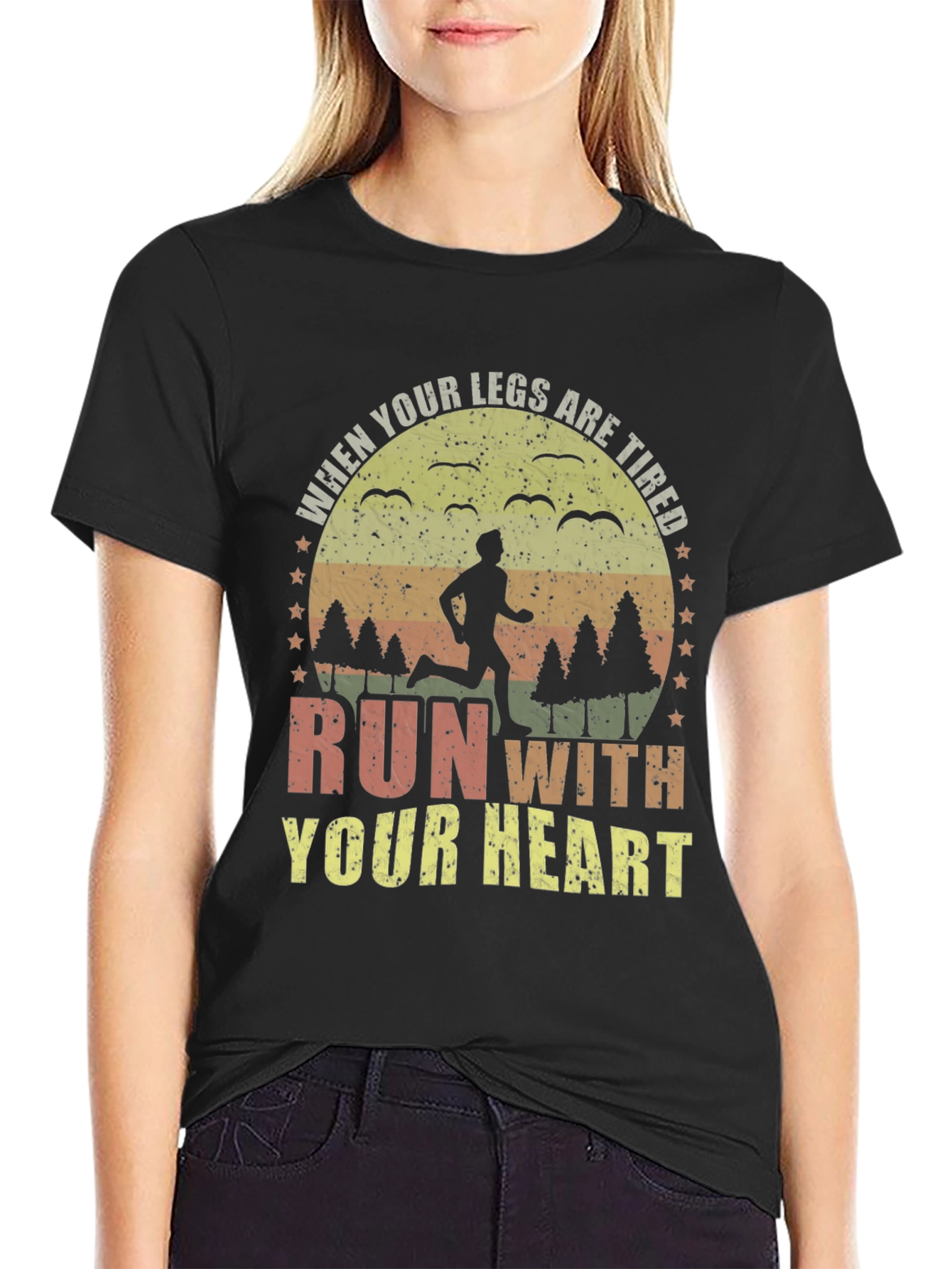 Run With Your Heart Graphic Tee