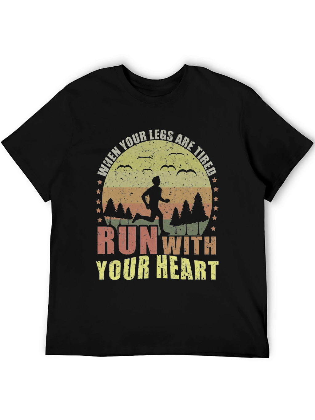 Run With Your Heart Graphic Tee