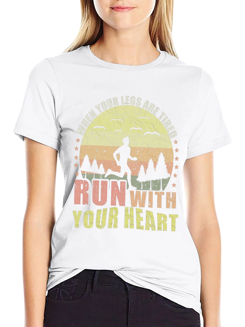 Run With Your Heart Graphic Tee