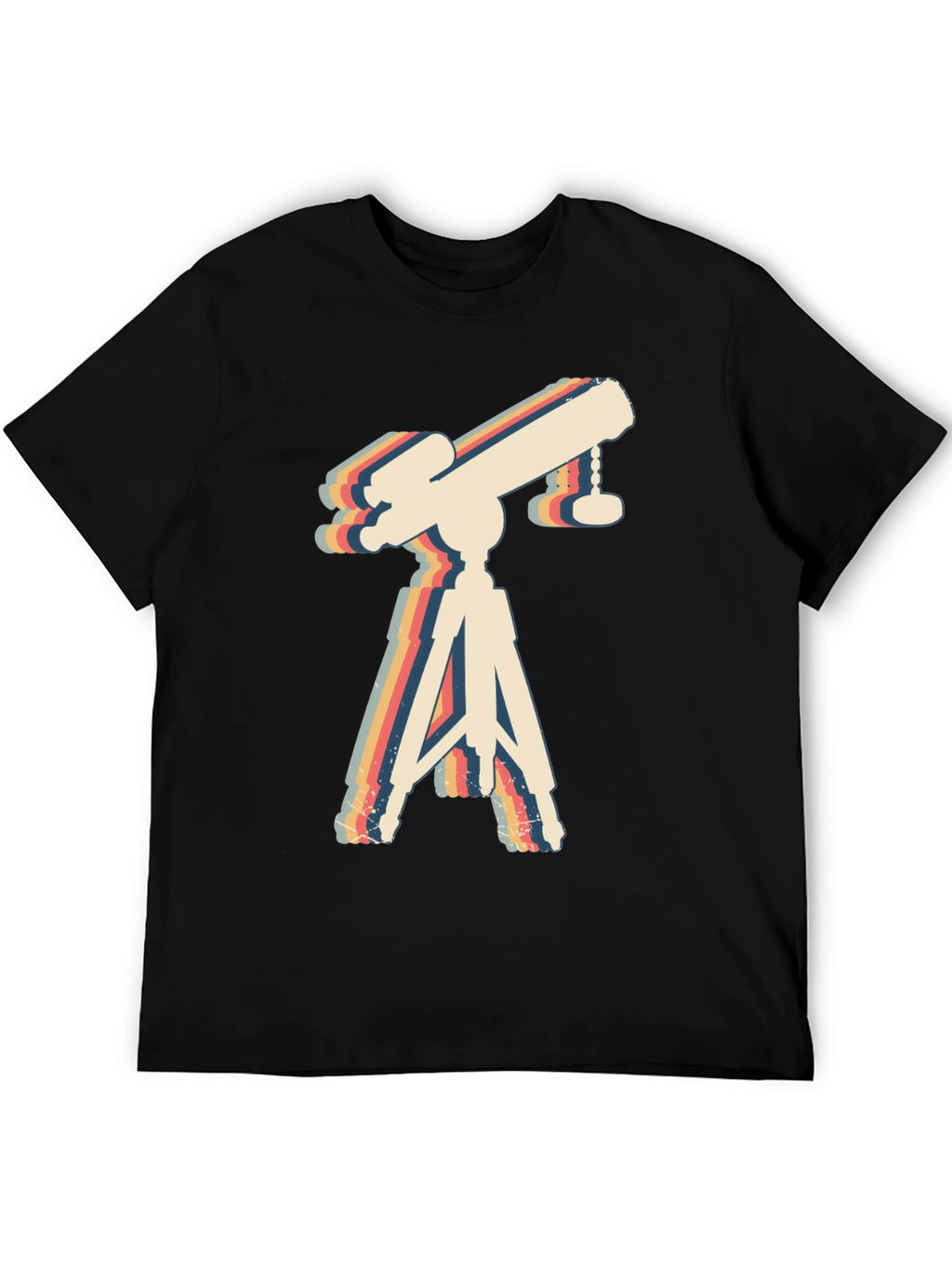 Retro Telescope Graphic Tee - Astronomy Lover Gift