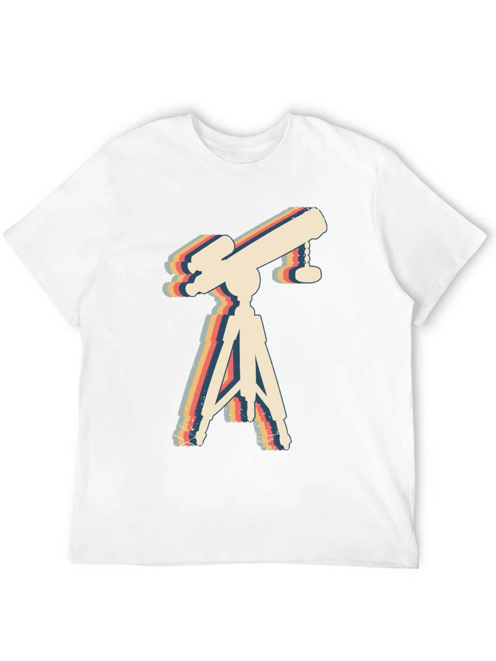 Retro Telescope Graphic Tee - Astronomy Lover Gift