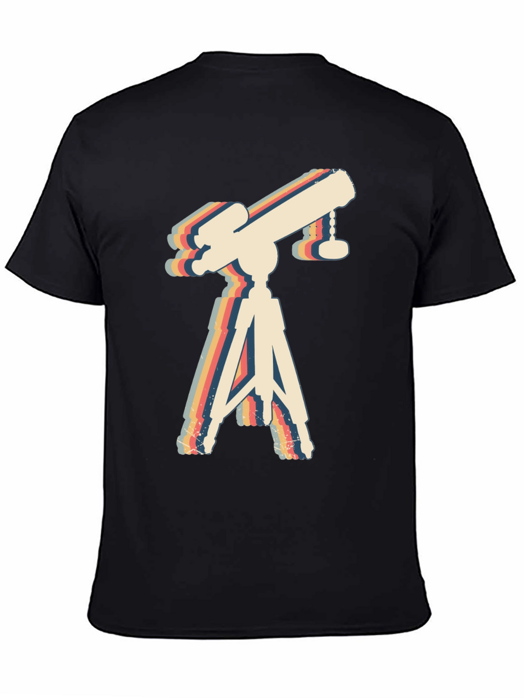 Retro Telescope Graphic Tee - Astronomy Lover Gift