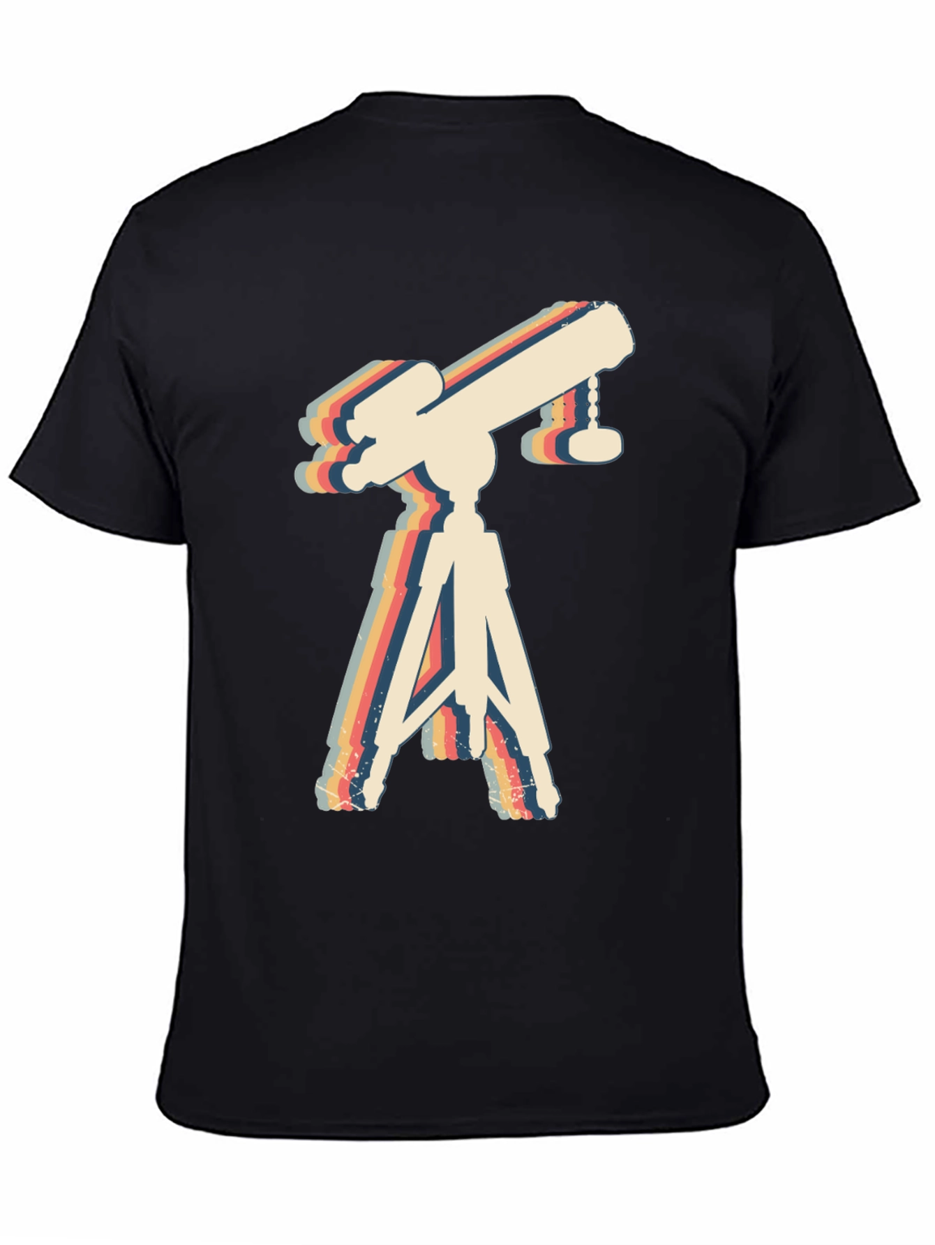 Retro Telescope Graphic Tee - Astronomy Lover Gift