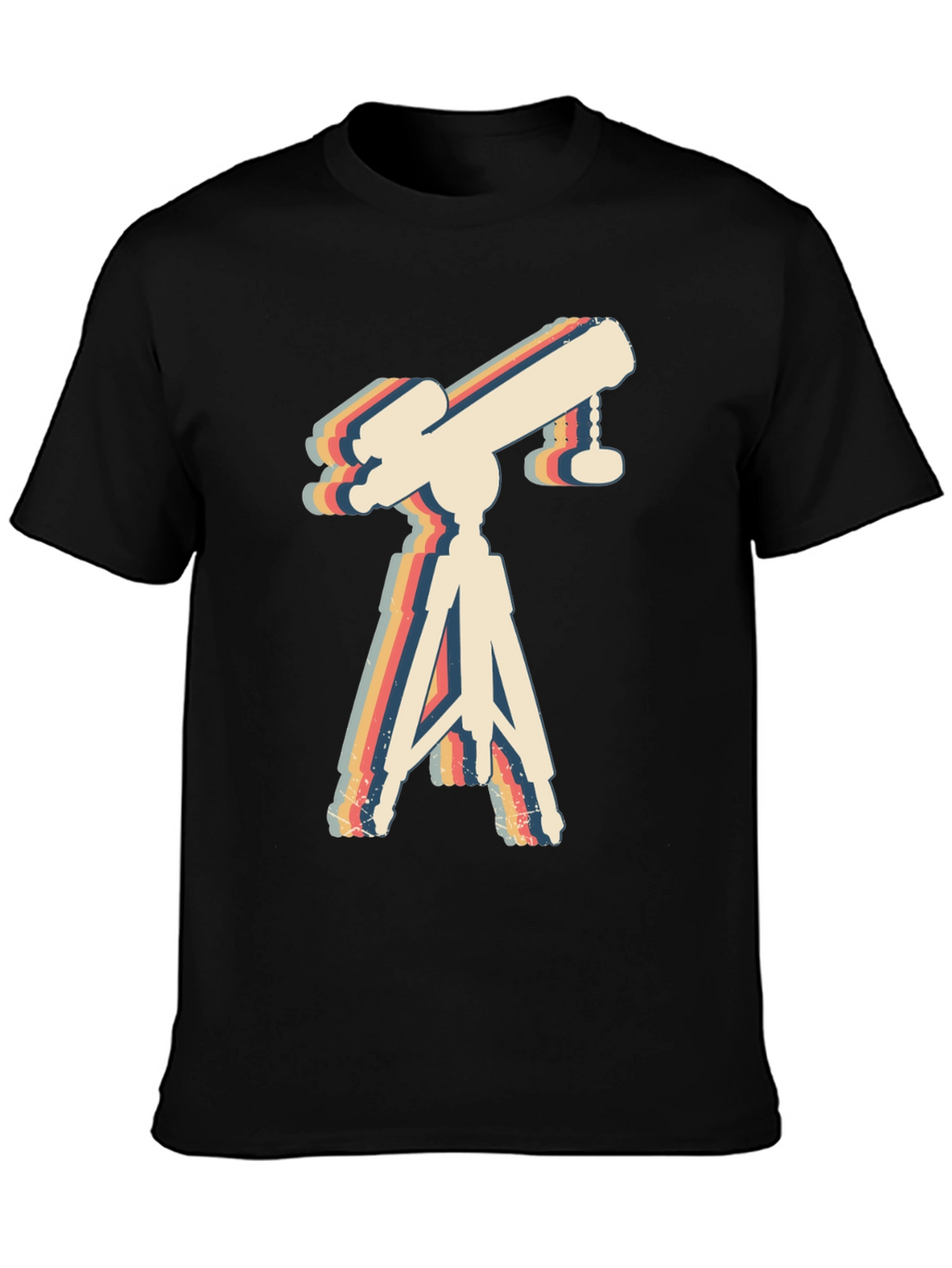 Retro Telescope Graphic Tee - Astronomy Lover Gift