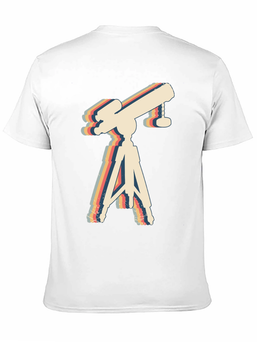 Retro Telescope Graphic Tee - Astronomy Lover Gift