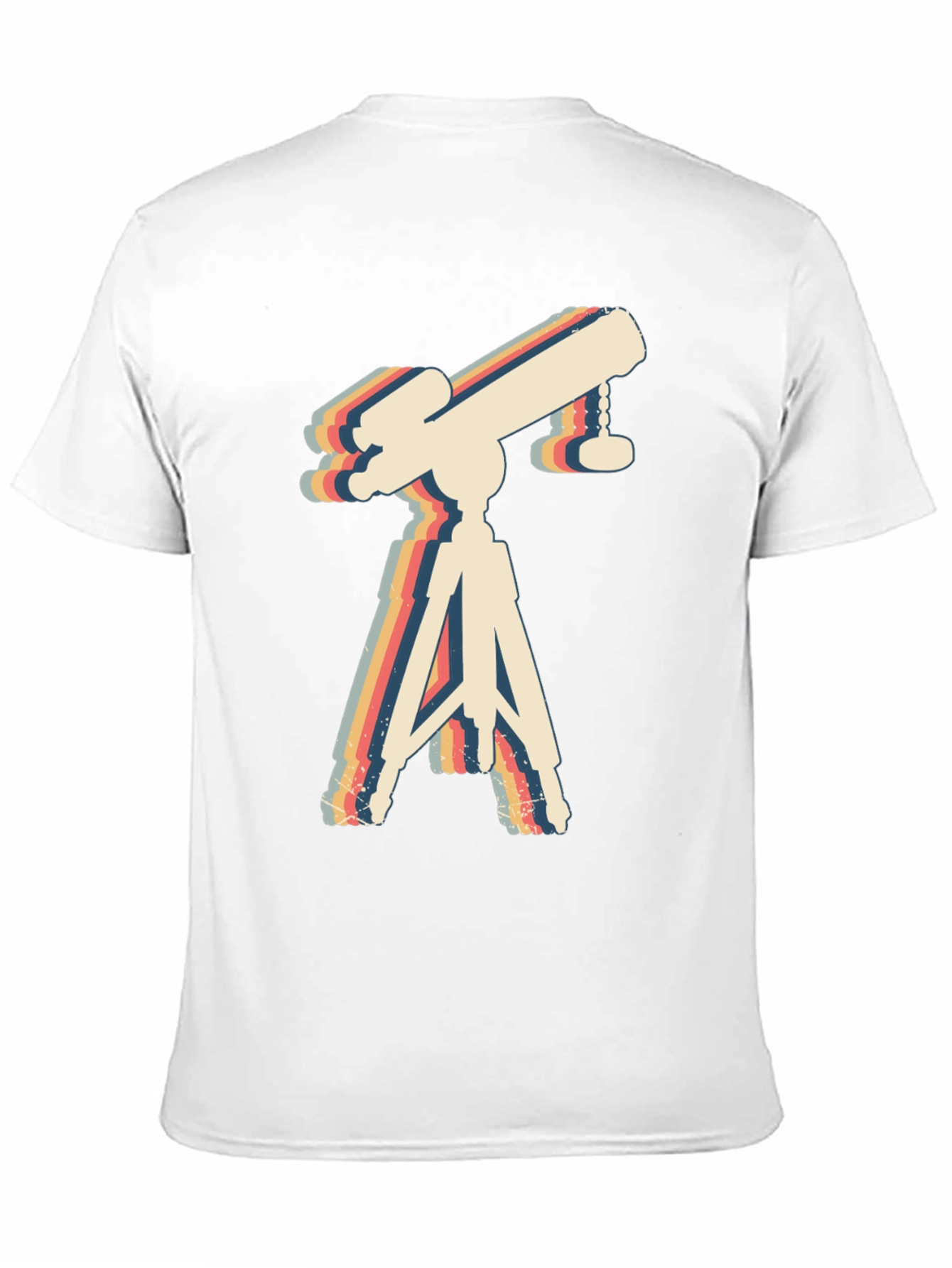 Retro Telescope Graphic Tee - Astronomy Lover Gift