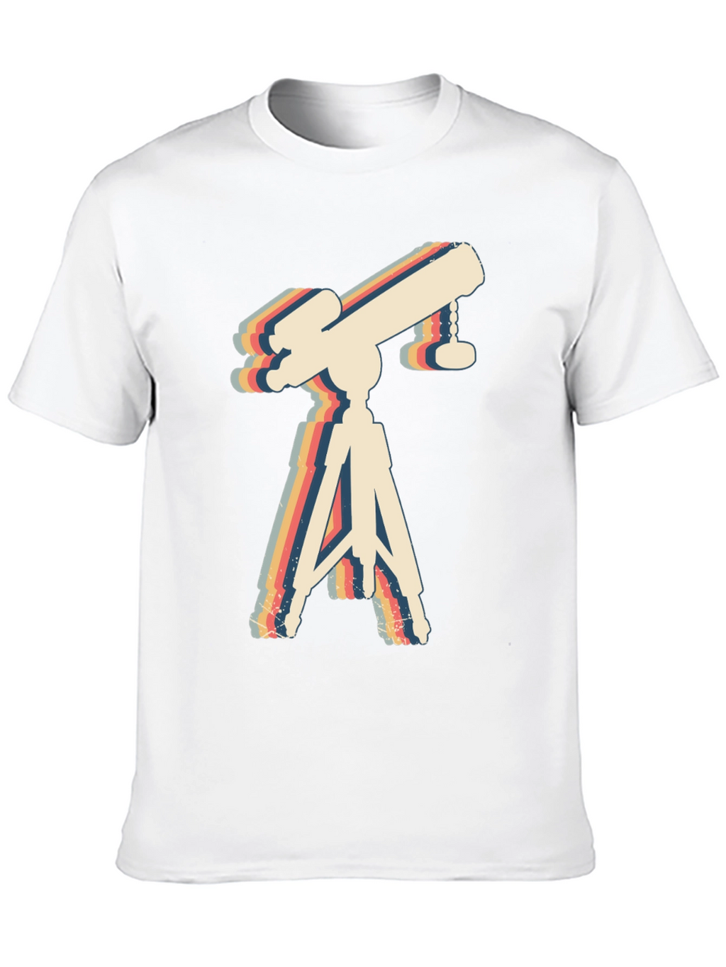 Retro Telescope Graphic Tee - Astronomy Lover Gift