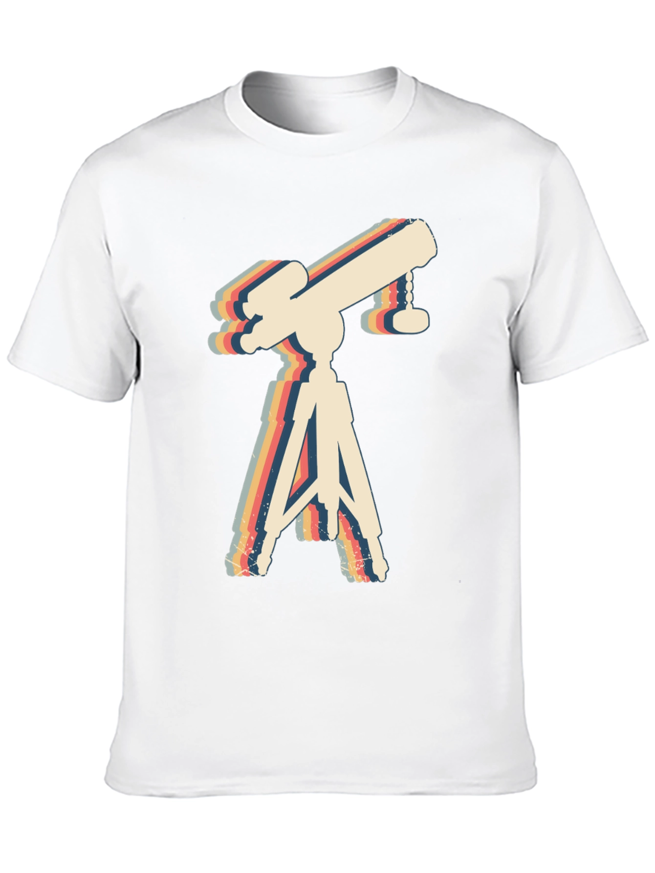 Retro Telescope Graphic Tee - Astronomy Lover Gift