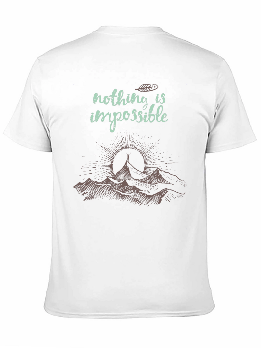 Inspirational Mountain Graphic T-Shirt