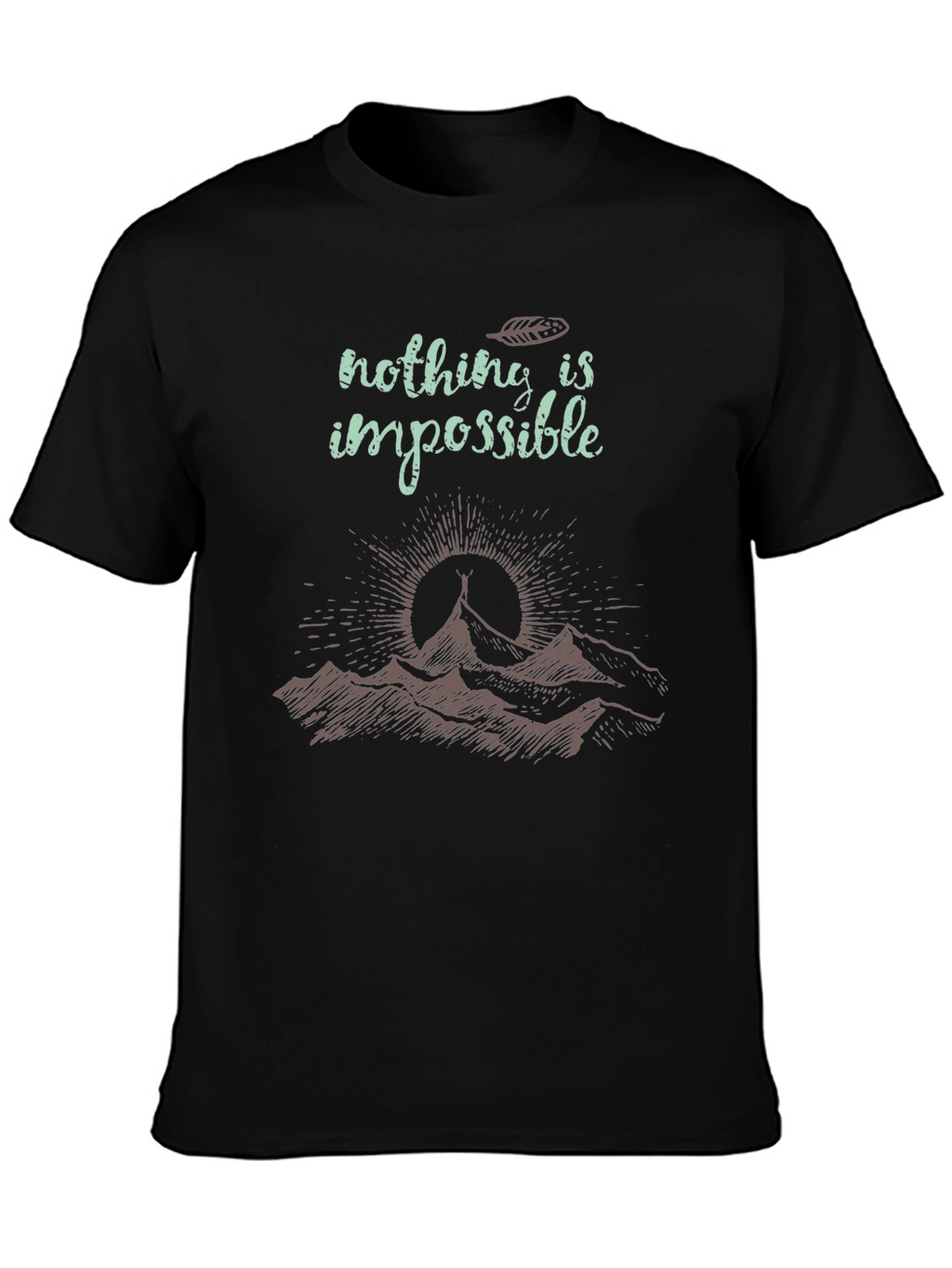 Inspirational Mountain Graphic T-Shirt