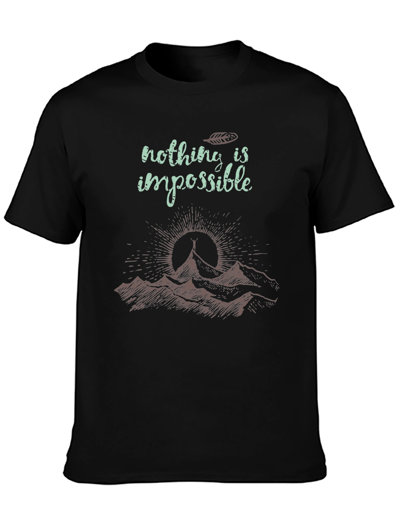 Inspirational Mountain Graphic T-Shirt