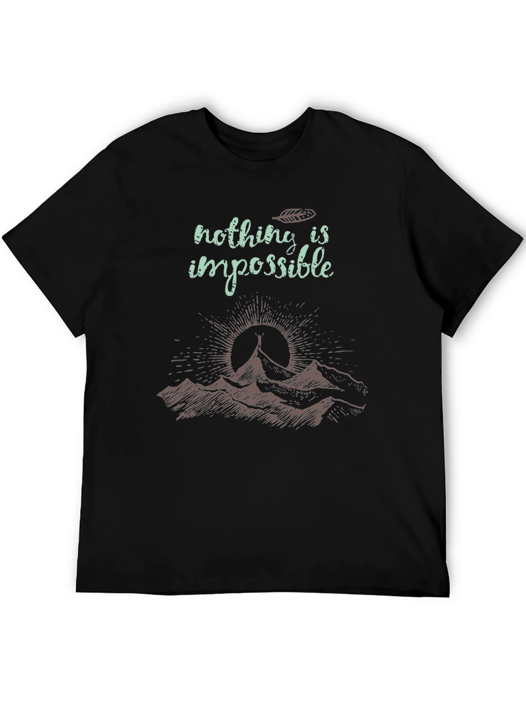 Inspirational Mountain Graphic T-Shirt
