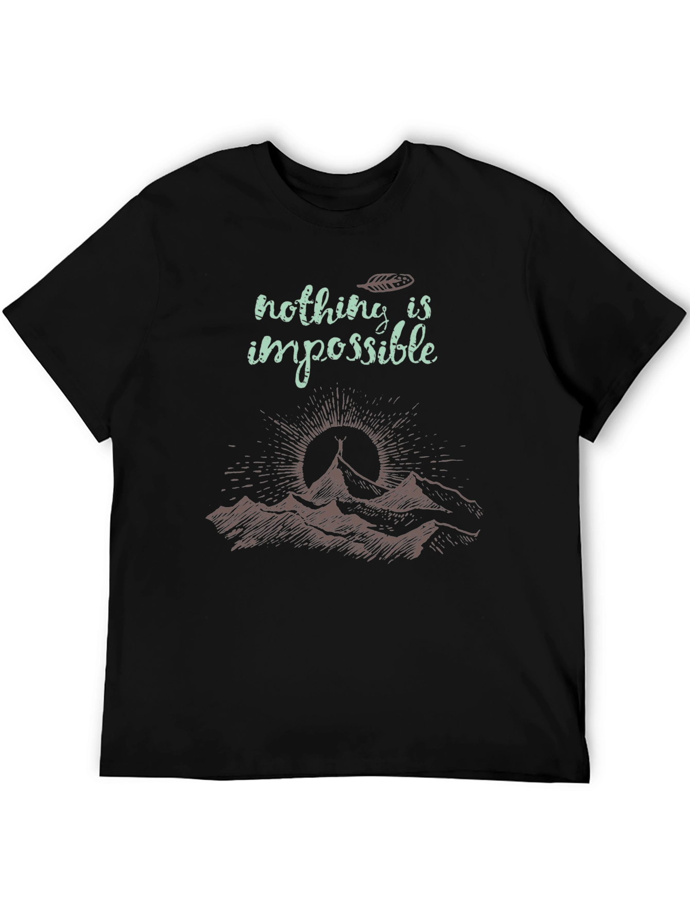 Inspirational Mountain Graphic T-Shirt