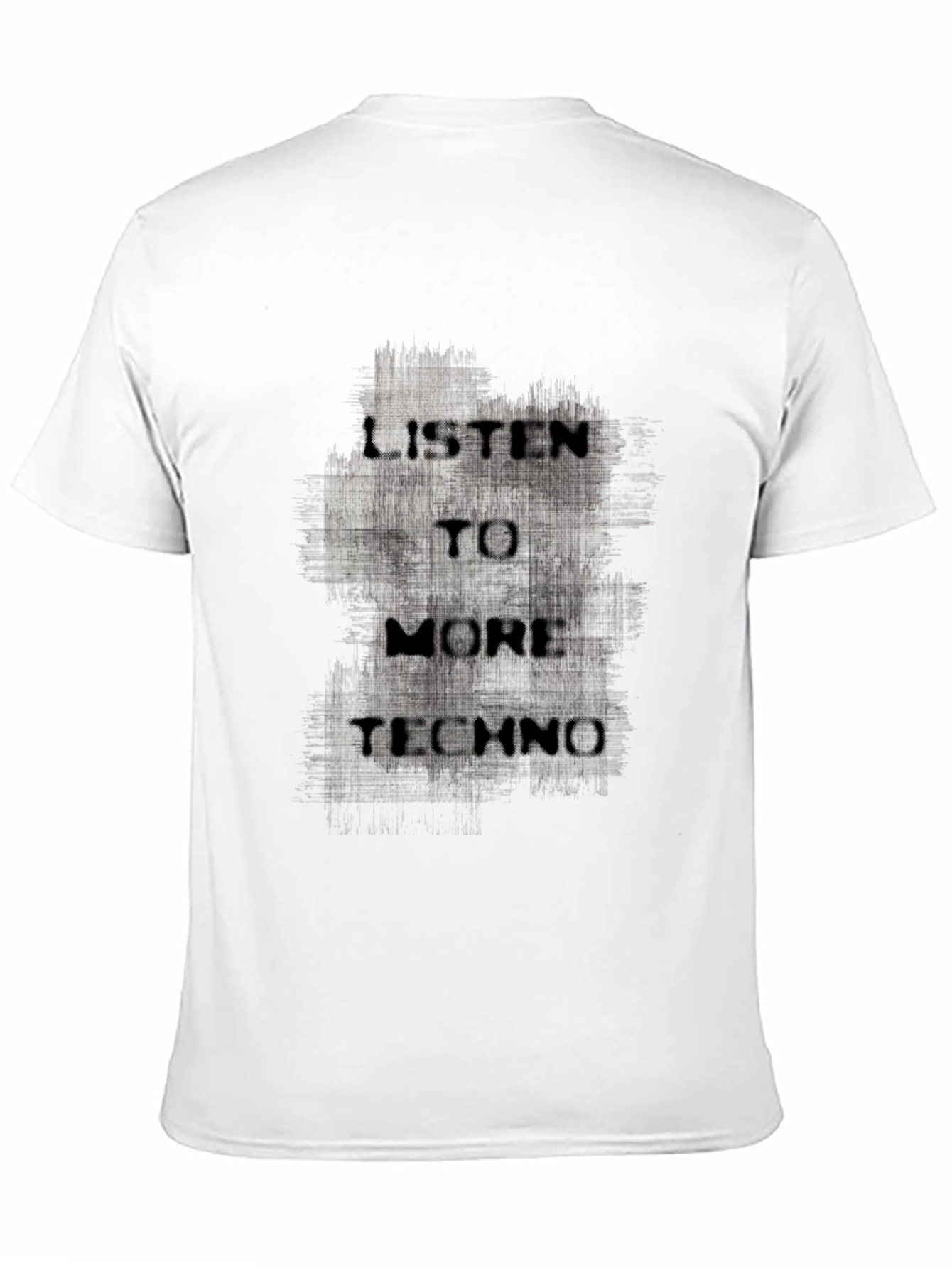 Listen to More Techno T-Shirt - Black Graphic Tee