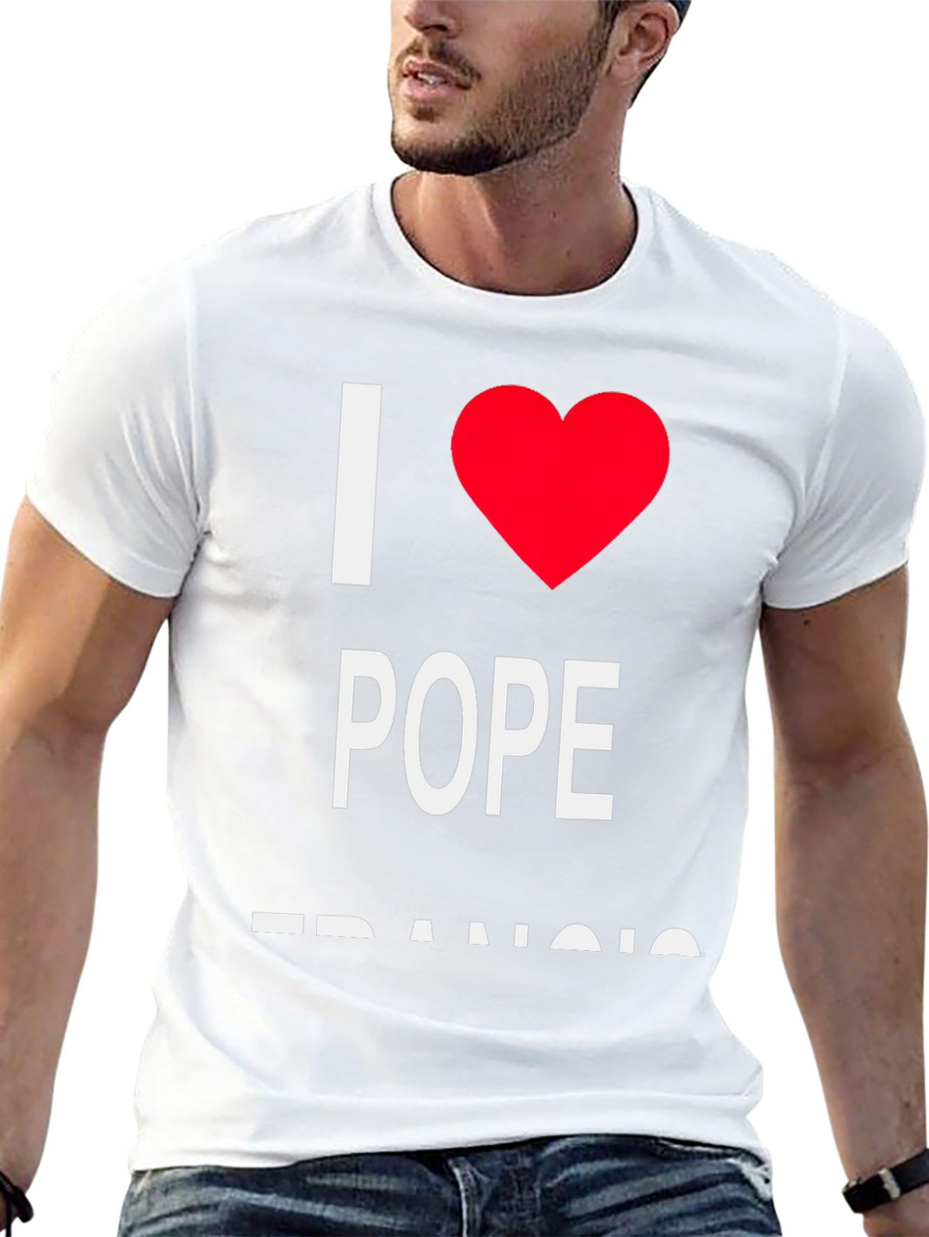 I Love Pope Francis Black T-Shirt