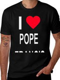 I Love Pope Francis Black T-Shirt