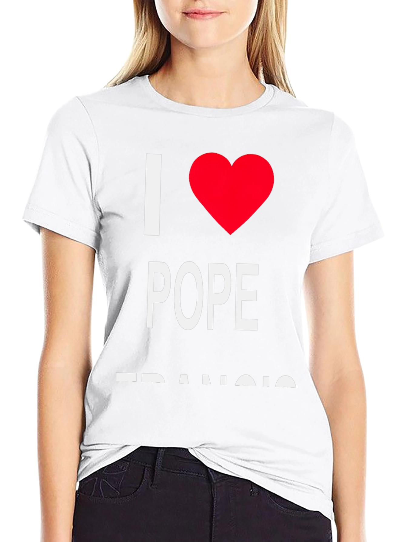 I Love Pope Francis Black T-Shirt