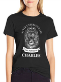 Never Underestimate Charles Black Graphic Tee