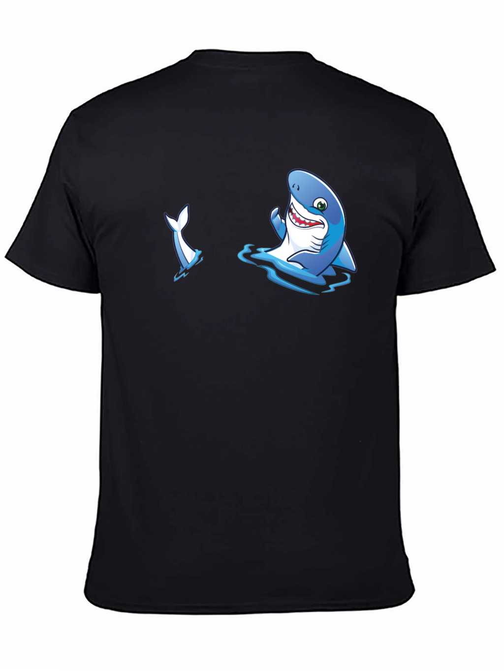 Shark Graphic T-Shirt - Mens Black Tee