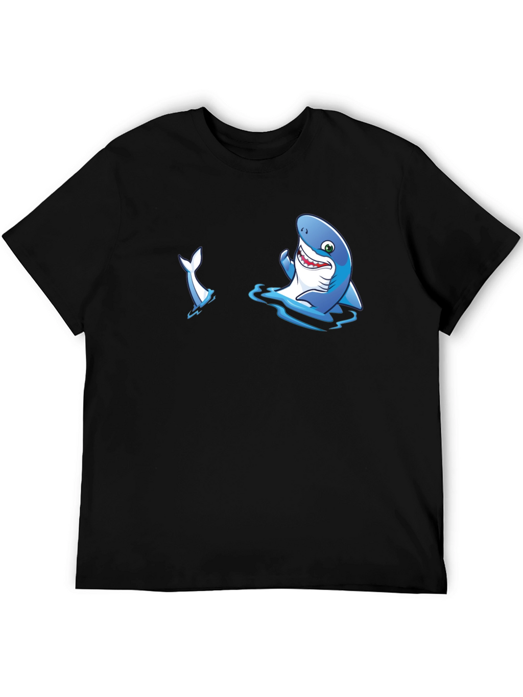 Shark Graphic T-Shirt - Mens Black Tee