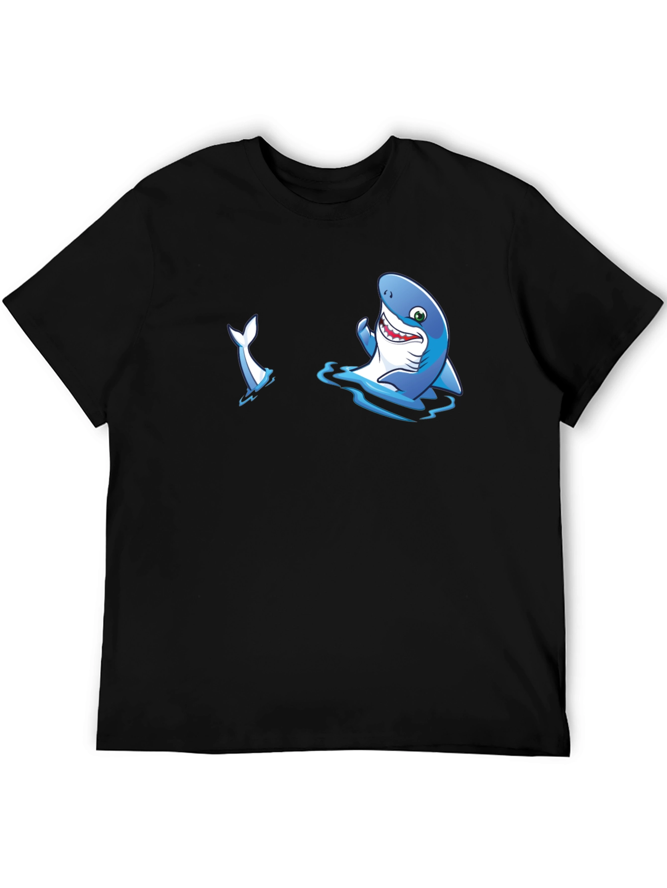 Shark Graphic T-Shirt - Mens Black Tee