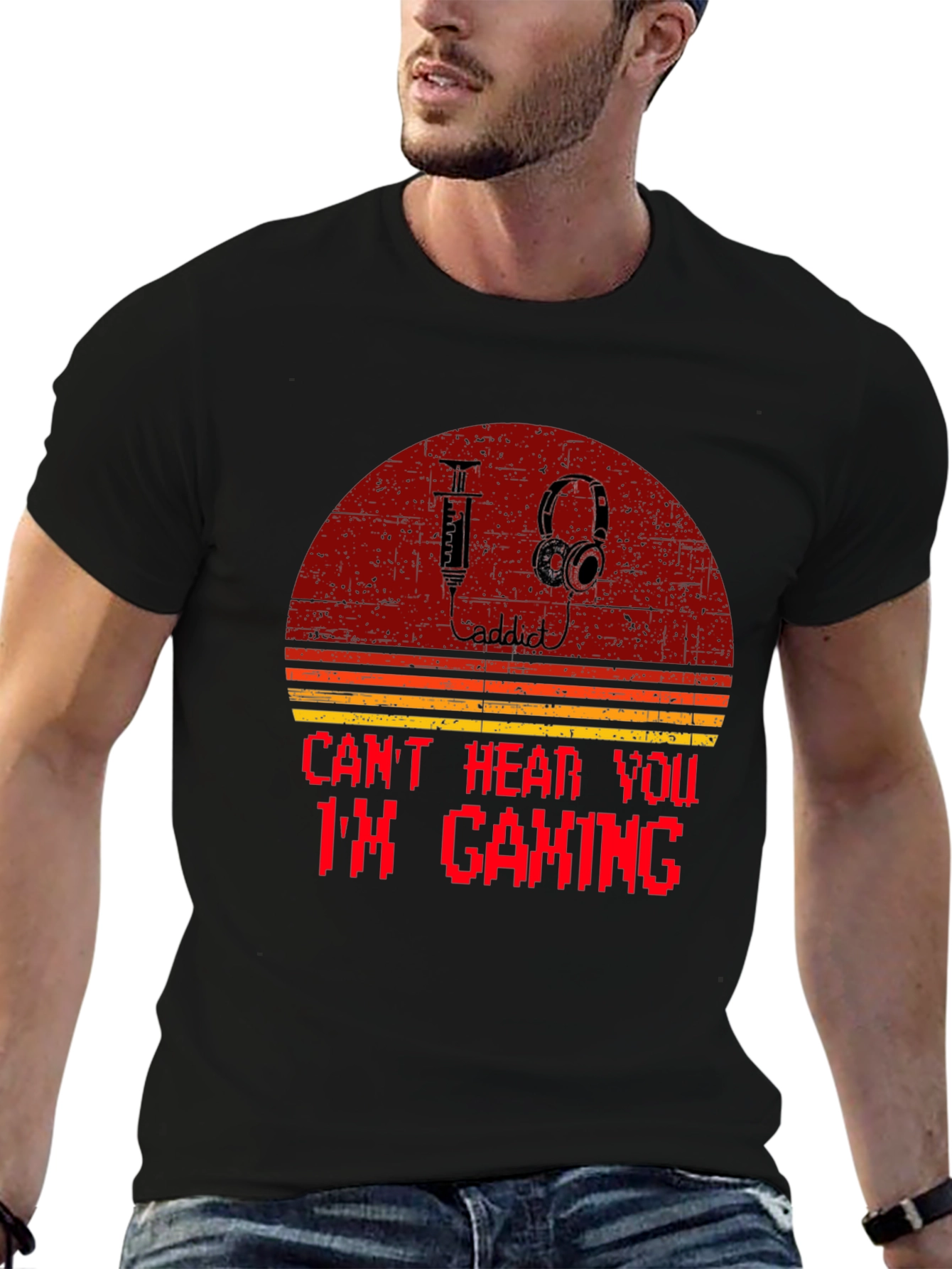Gaming Addict T-Shirt: Retro Style Tee
