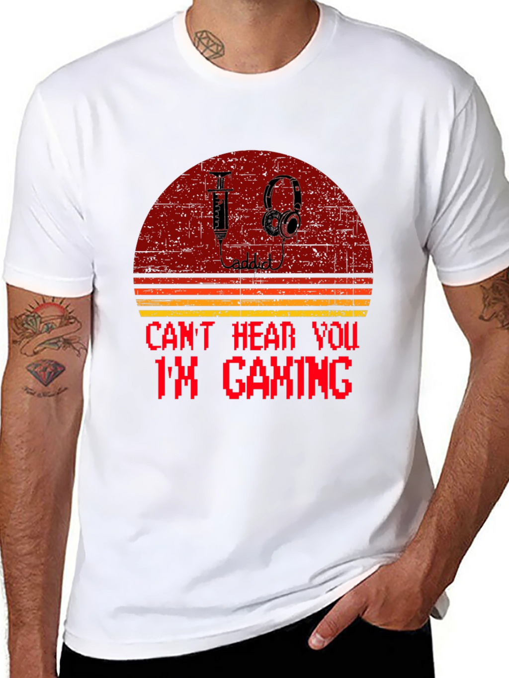 Gaming Addict T-Shirt: Retro Style Tee