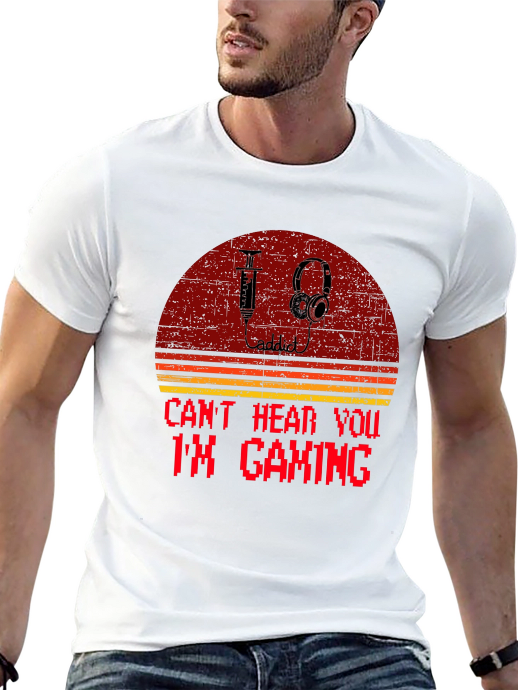 Gaming Addict T-Shirt: Retro Style Tee