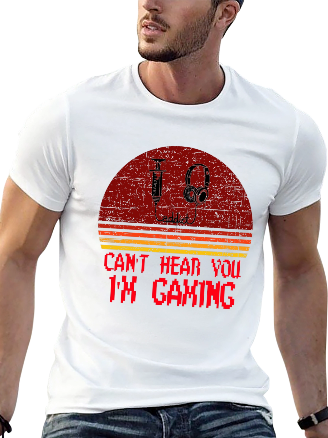 Gaming Addict T-Shirt: Retro Style Tee
