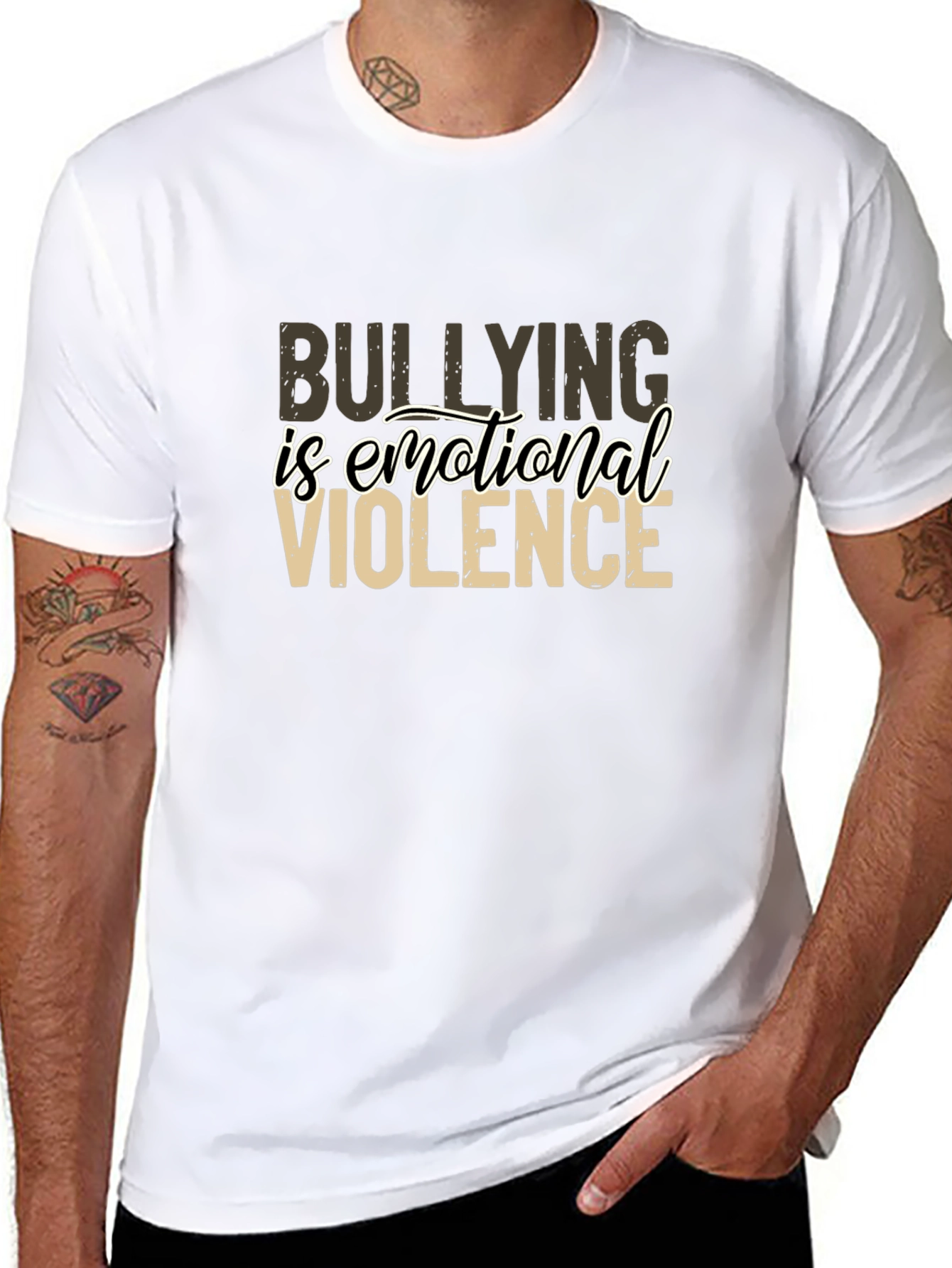 Bullying is Emotional Violence Graphic Tee