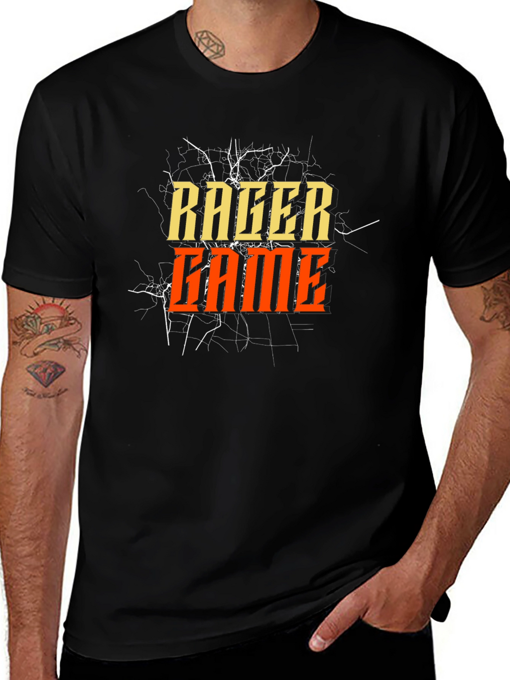 Racer Game Black Graphic Tee