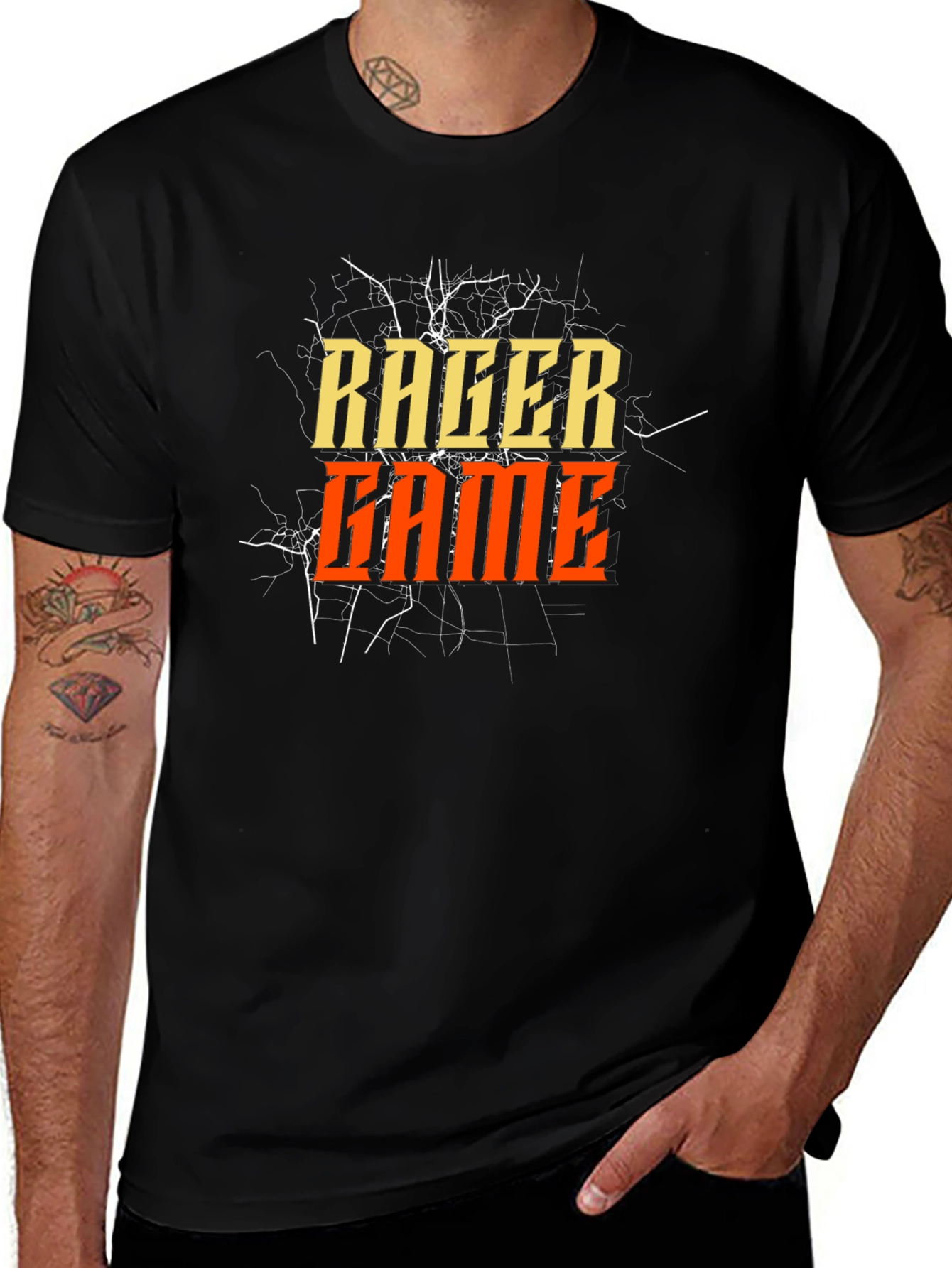 Racer Game Black Graphic Tee
