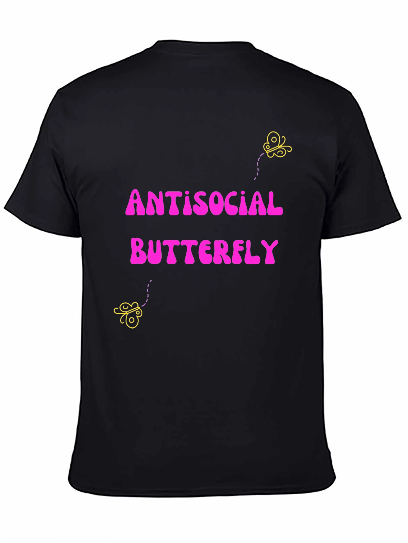 Antisocial Butterfly Graphic Tee - Quirky Comfort