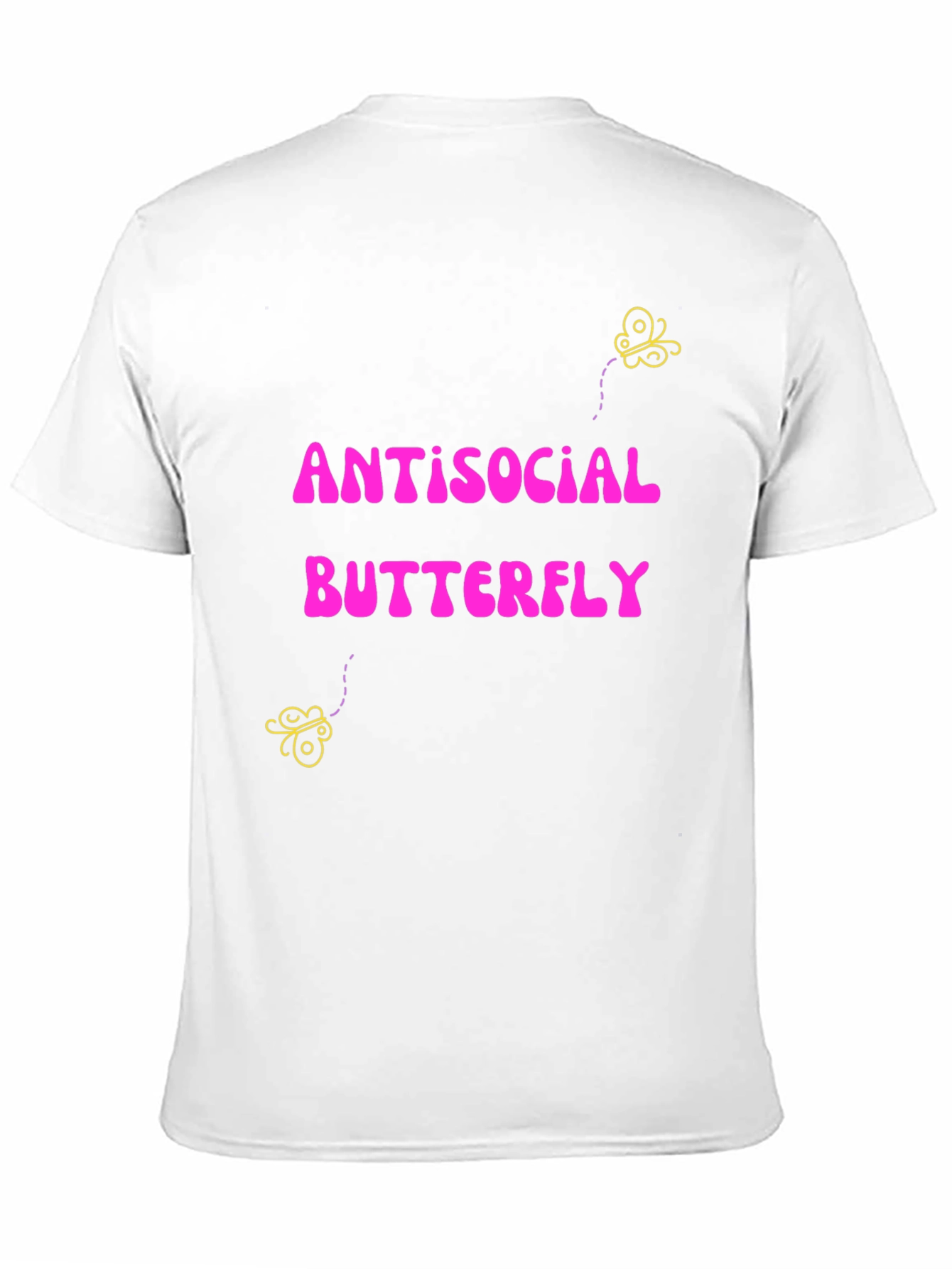 Antisocial Butterfly Graphic Tee - Quirky Comfort