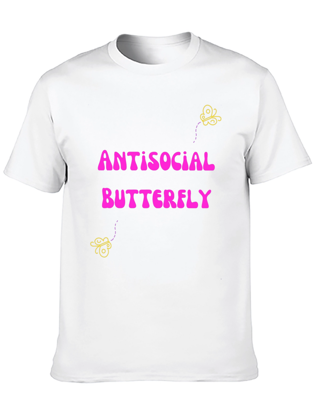 Antisocial Butterfly Graphic Tee - Quirky Comfort