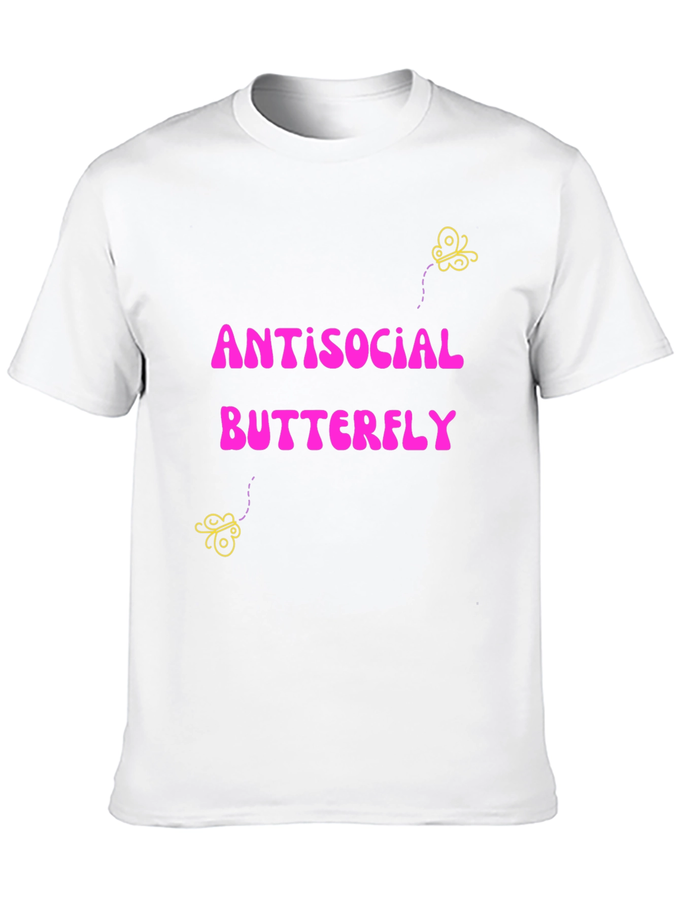 Antisocial Butterfly Graphic Tee - Quirky Comfort