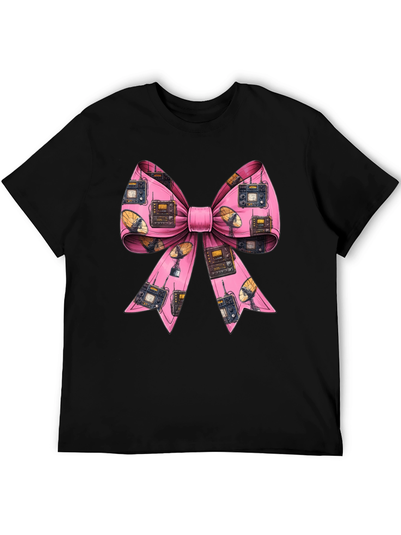 Ham Radio Pink Bow T-Shirt