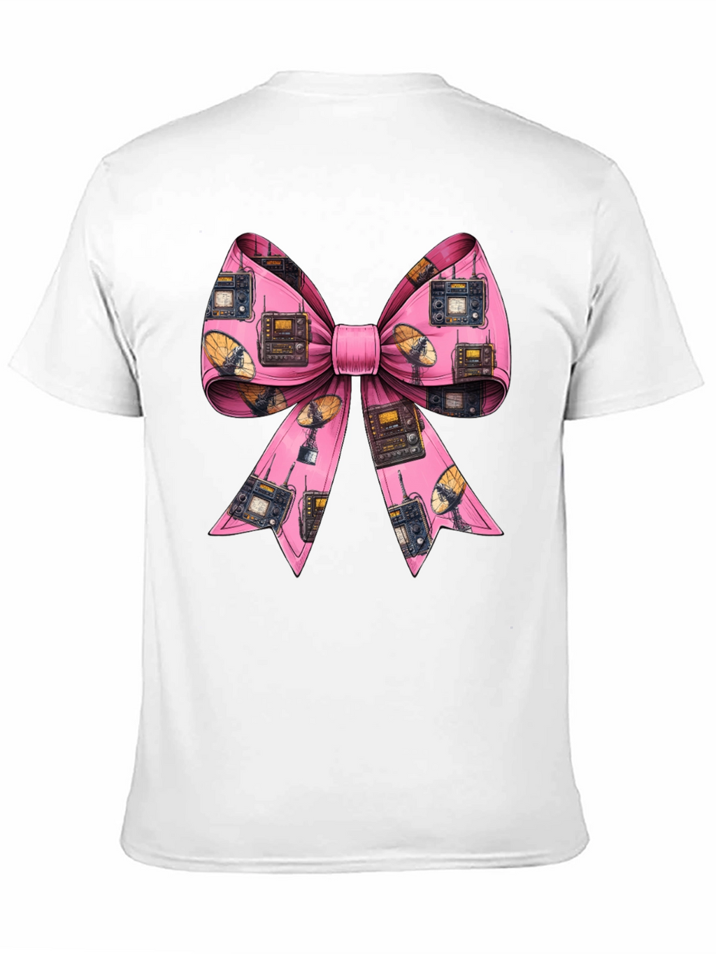 Ham Radio Pink Bow T-Shirt
