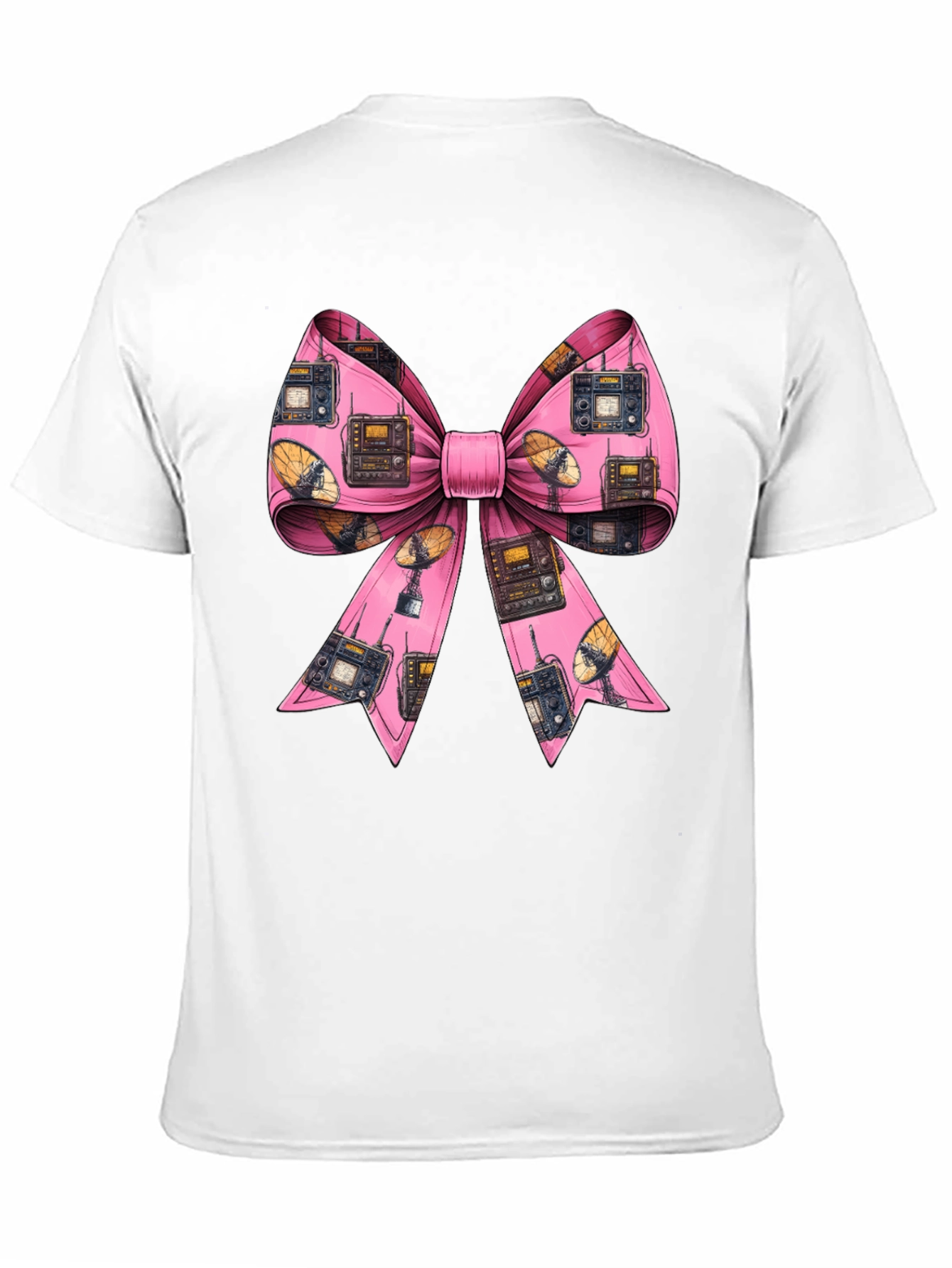 Ham Radio Pink Bow T-Shirt